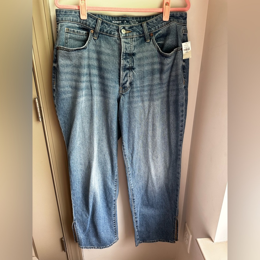 High rise loose jeans NWT